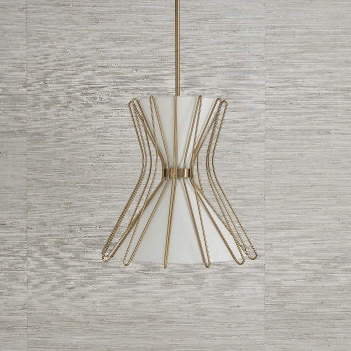 Uttermost Boomerang Pendant in Brass - Small