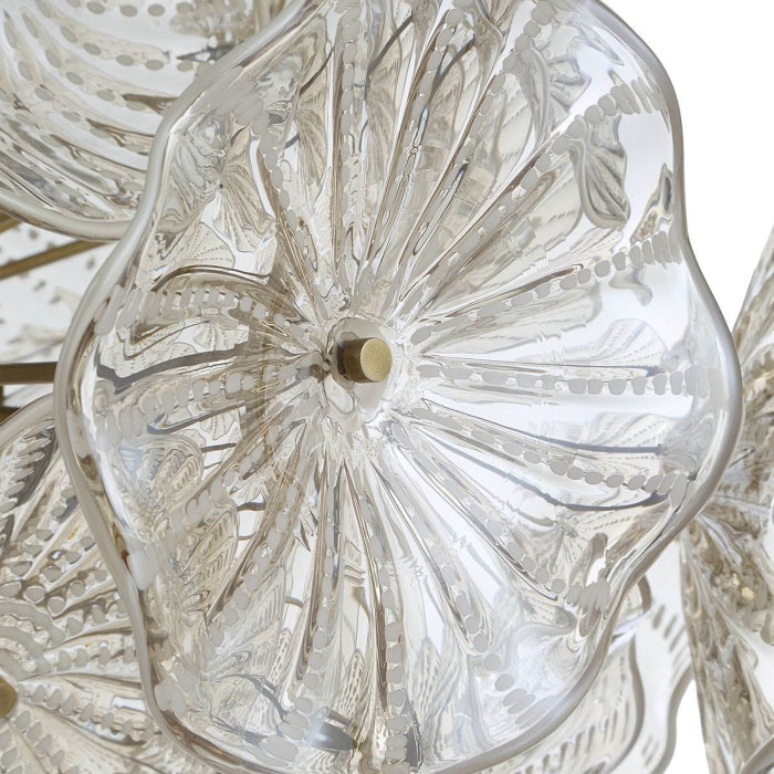 Uttermost Champagne Lily Pads 9 Light Pendant