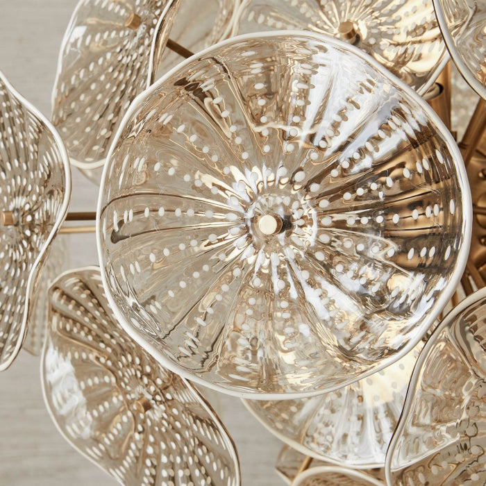 Uttermost Champagne Lily Pads 9 Light Pendant