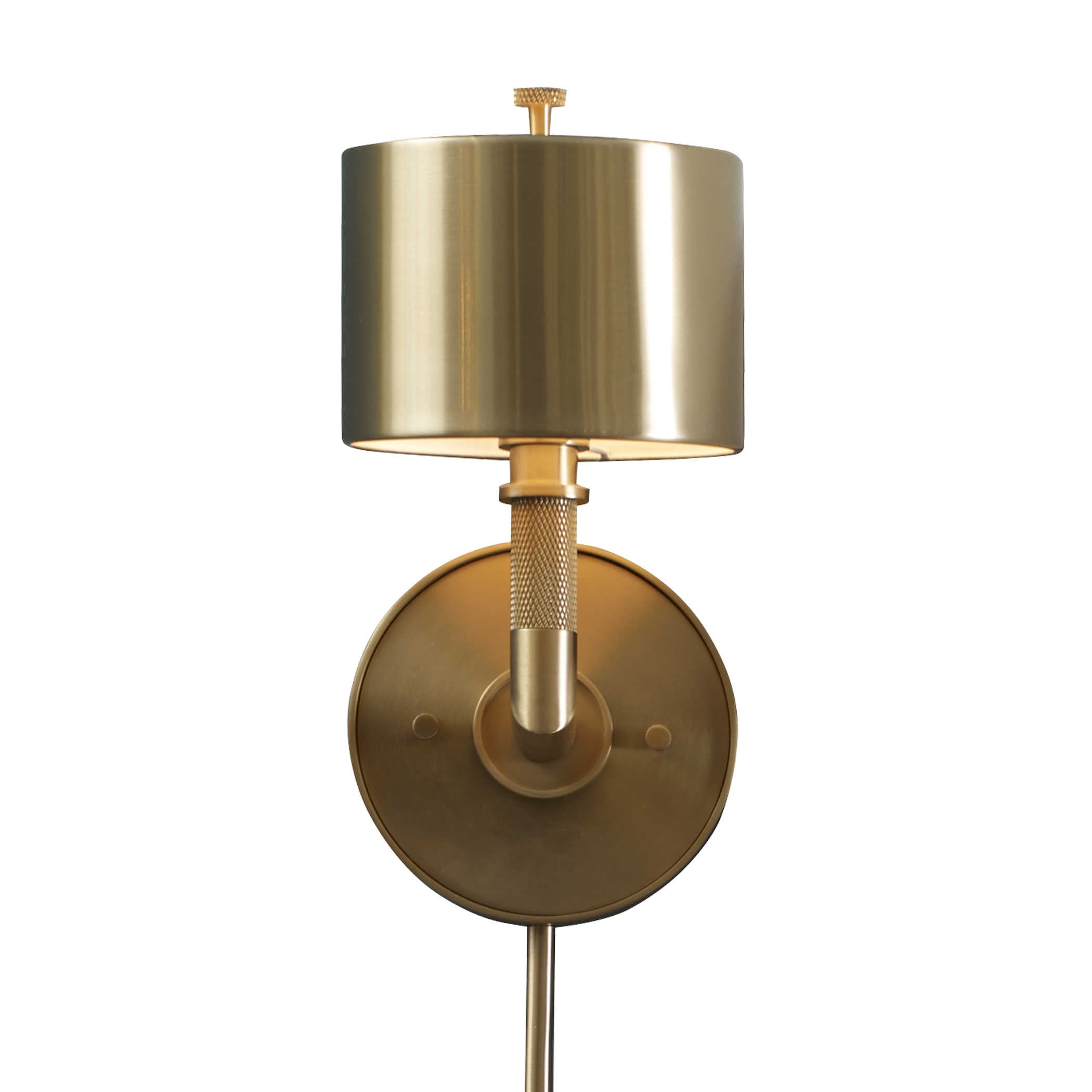 Knurl Wall Light - Brass