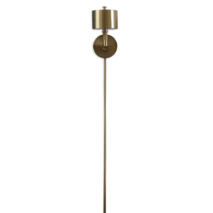 Uttermost Knurl Wall Light - Brass