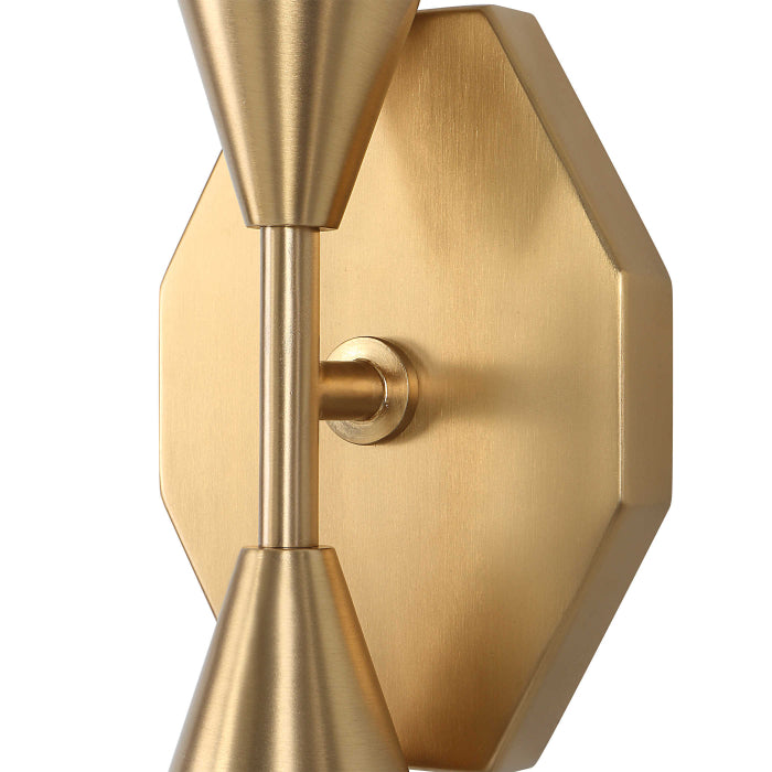 Uttermost Agapanthus Wall Light Brass