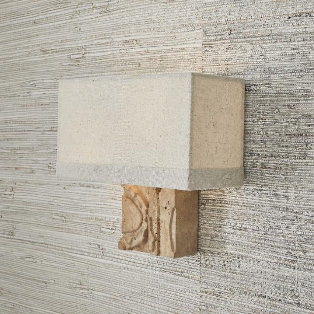 Uttermost Icon Neutral Travertine Wall Light