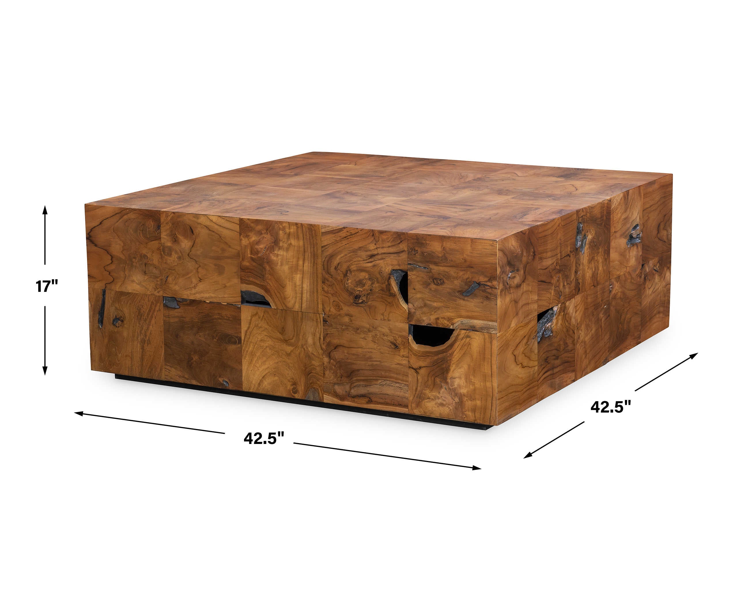 Uttermost Teak Tac Toe Coffee Table - Carmel
