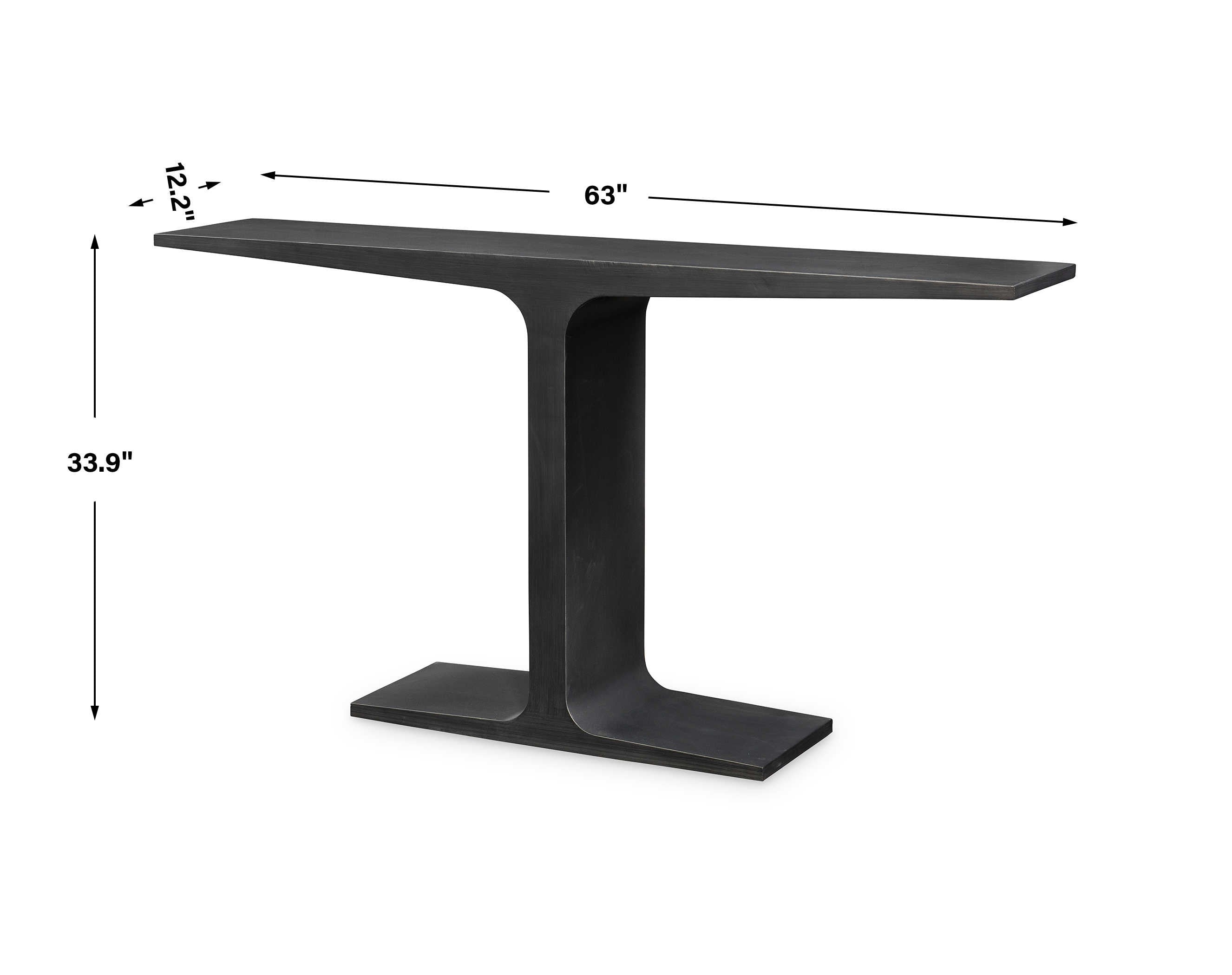 Uttermost I-Beam Console Table