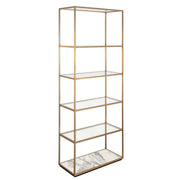 Floating Plane Etagere in Brass