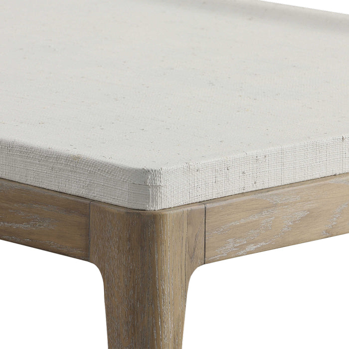 Uttermost White Linen Coffee Table