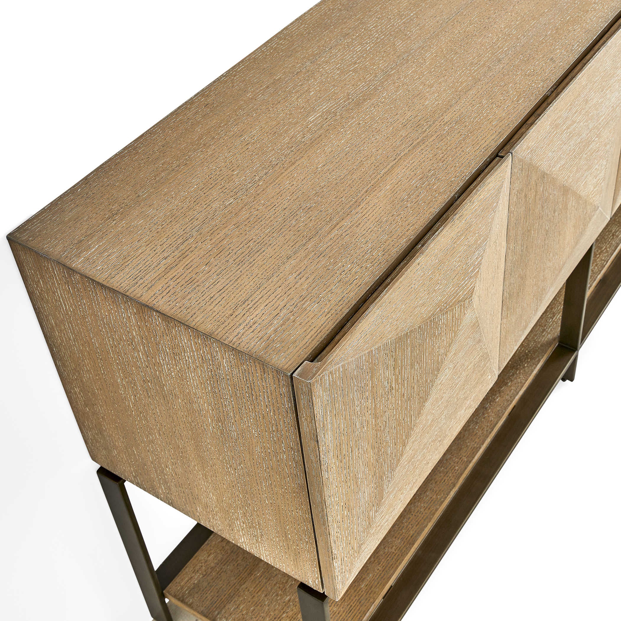 Uttermost Trapezoid 6 Door Cabinet