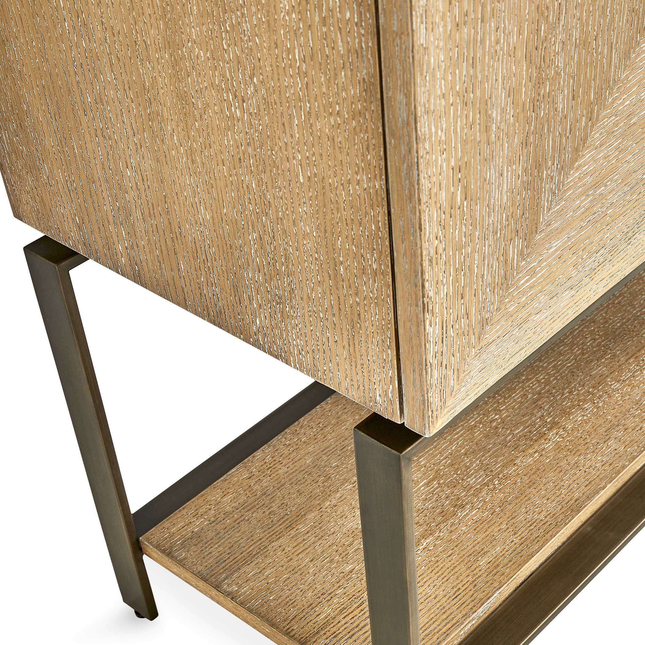 Uttermost Trapezoid 6 Door Cabinet