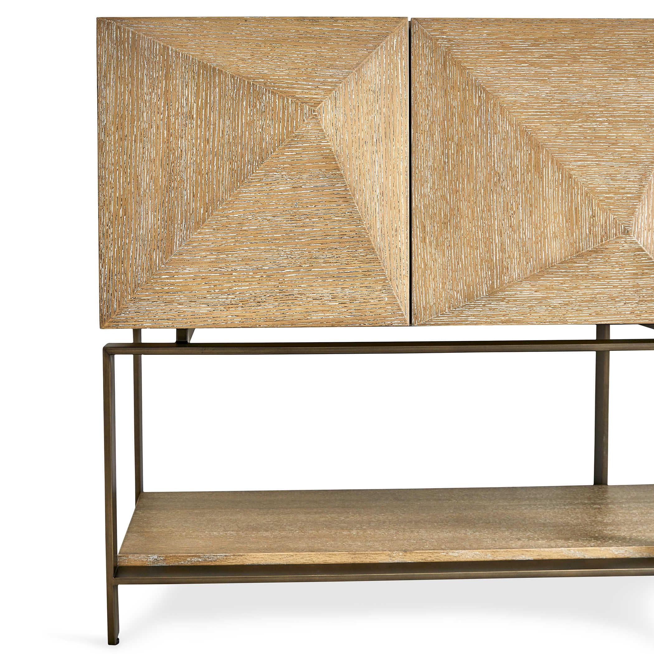 Uttermost Trapezoid 6 Door Cabinet