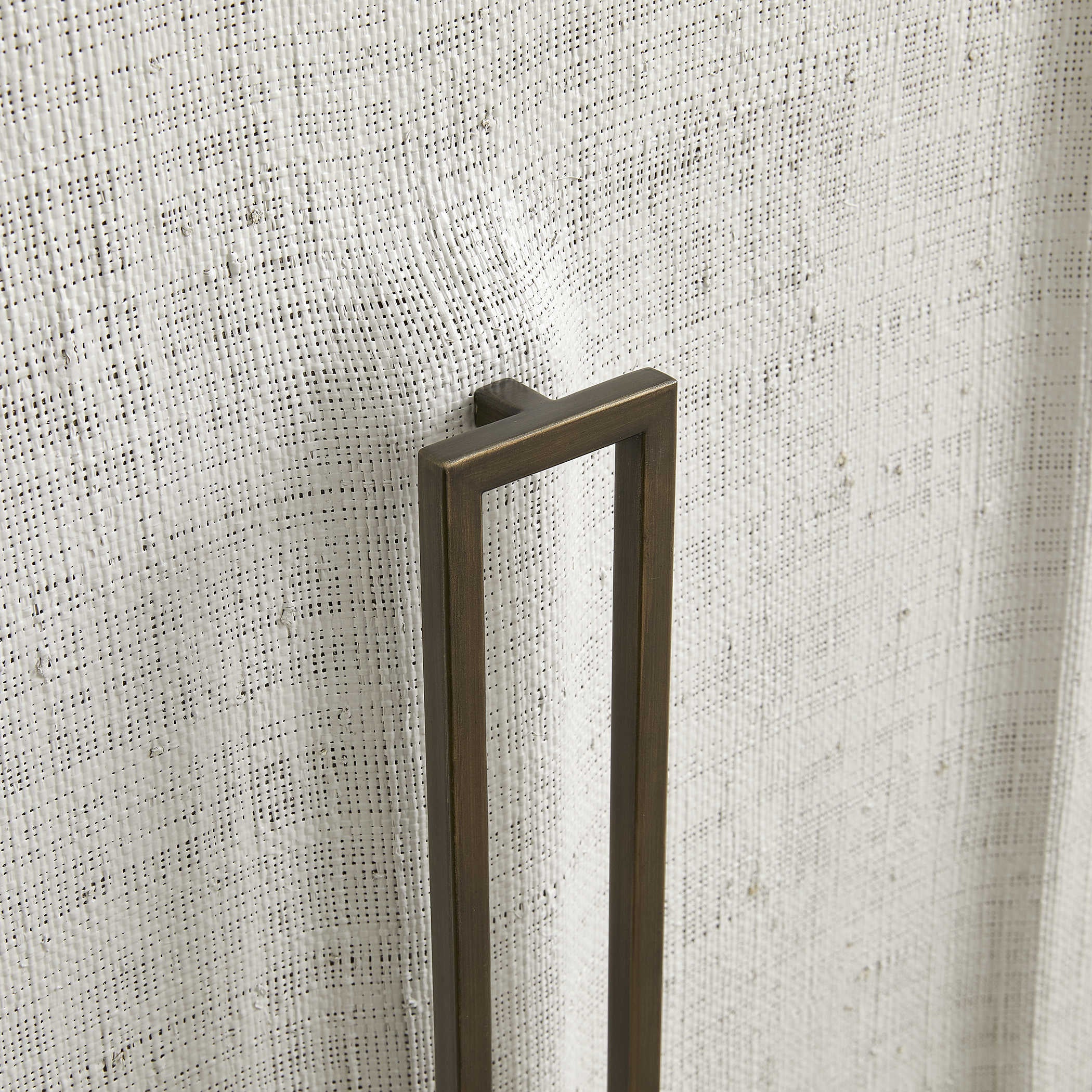 Uttermost White Linen 3 Door Cabinet
