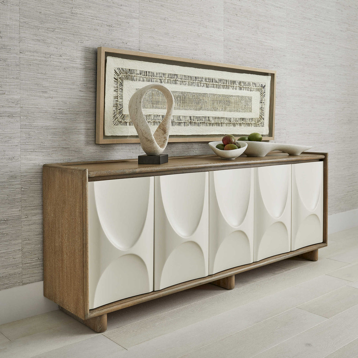 Uttermost Swoosh 5 Door Cabinet