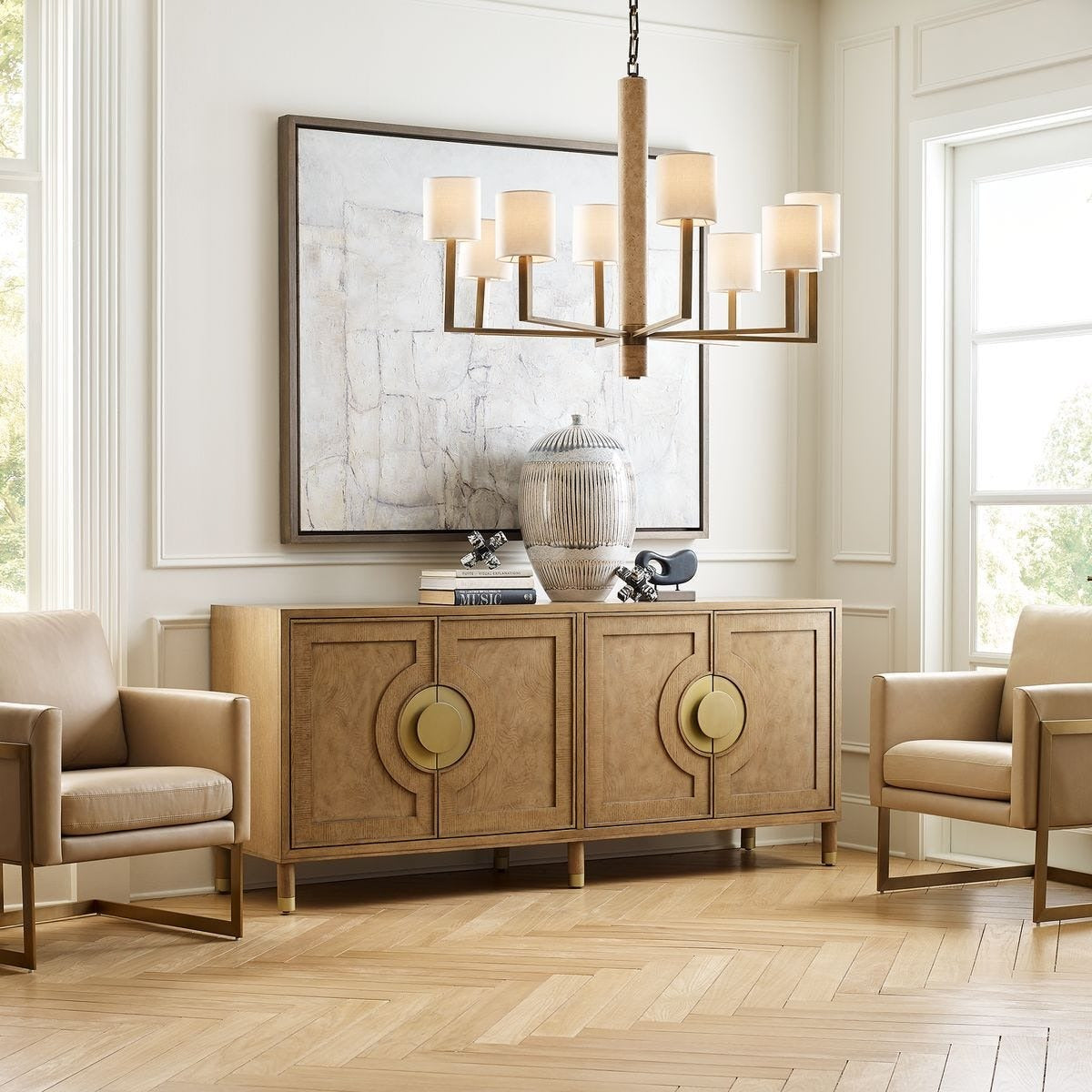 Uttermost Palais 4 Door Cabinet - Light