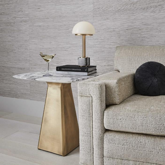 Uttermost Uttermost Equilateral Side Table Marble/Brass