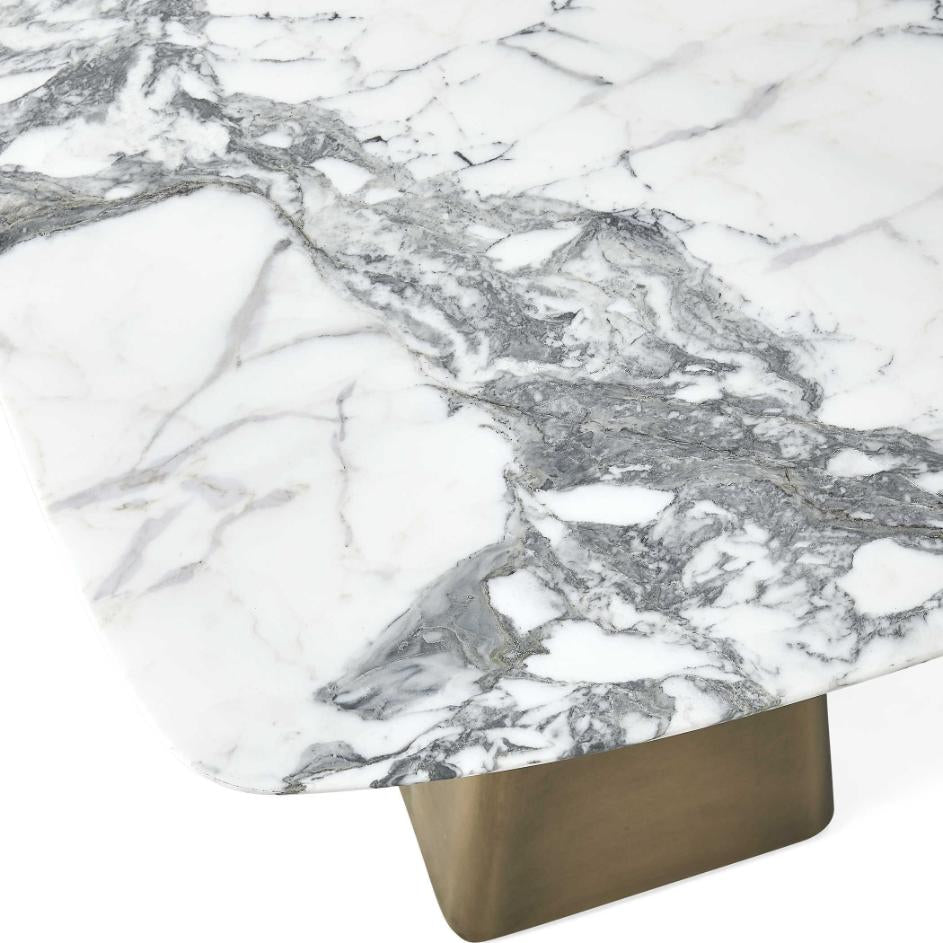 Uttermost Uttermost Equilateral Side Table Marble/Brass