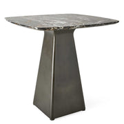 Equilateral Side Table Marble/Bronze