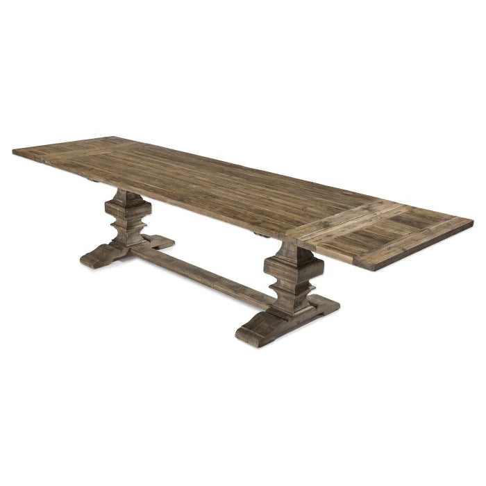 Uttermost Baldrick Extending Dining Table in Warm Honey - 244-336cm