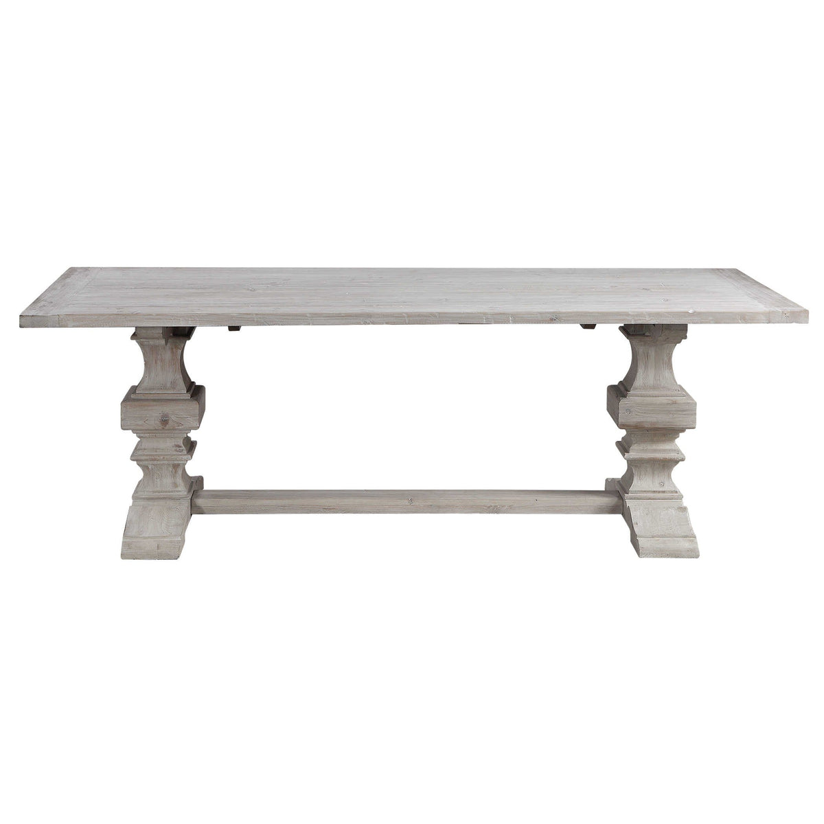 Baldrick Extending Dining Table in White - 244-336cm
