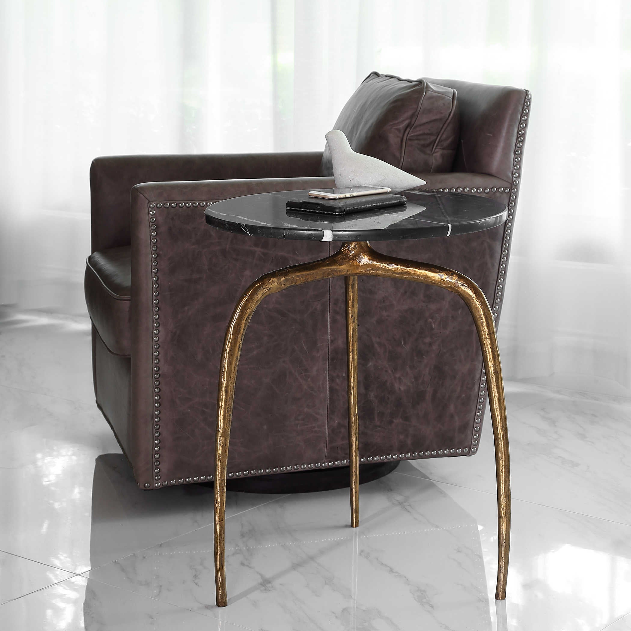 Uttermost Wishbone Side Table