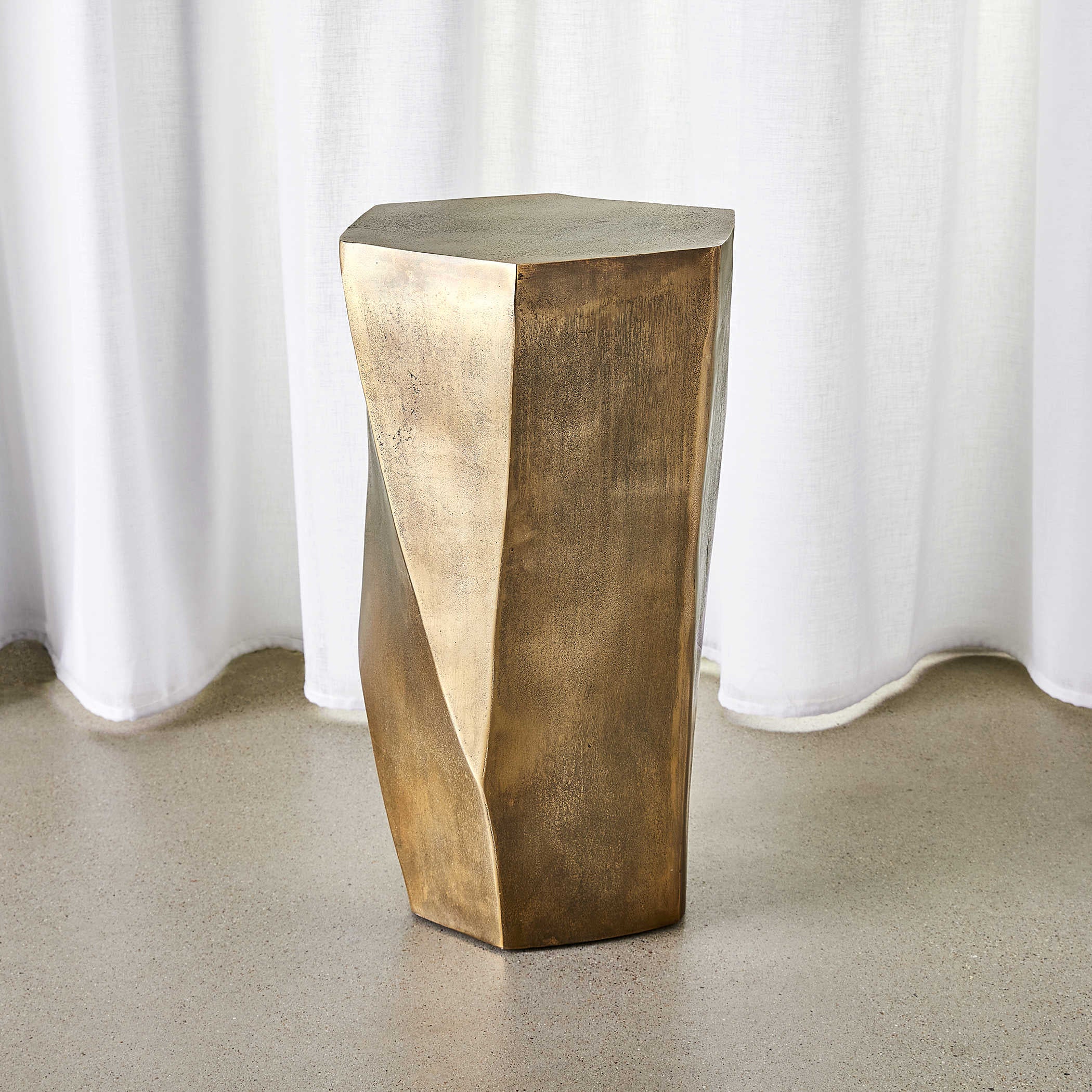 Uttermost Cathenna Accent Table - Brass
