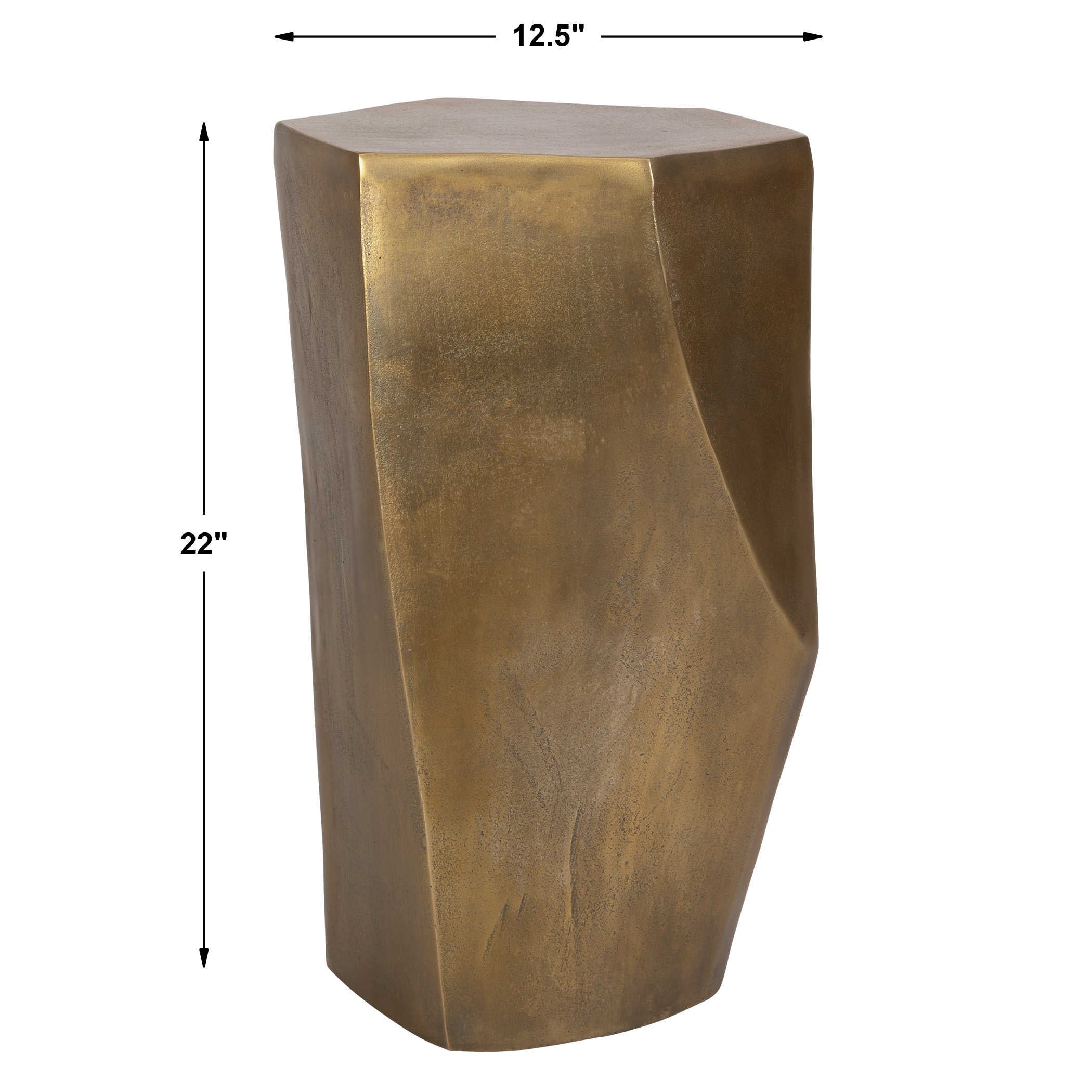 Uttermost Cathenna Accent Table - Brass