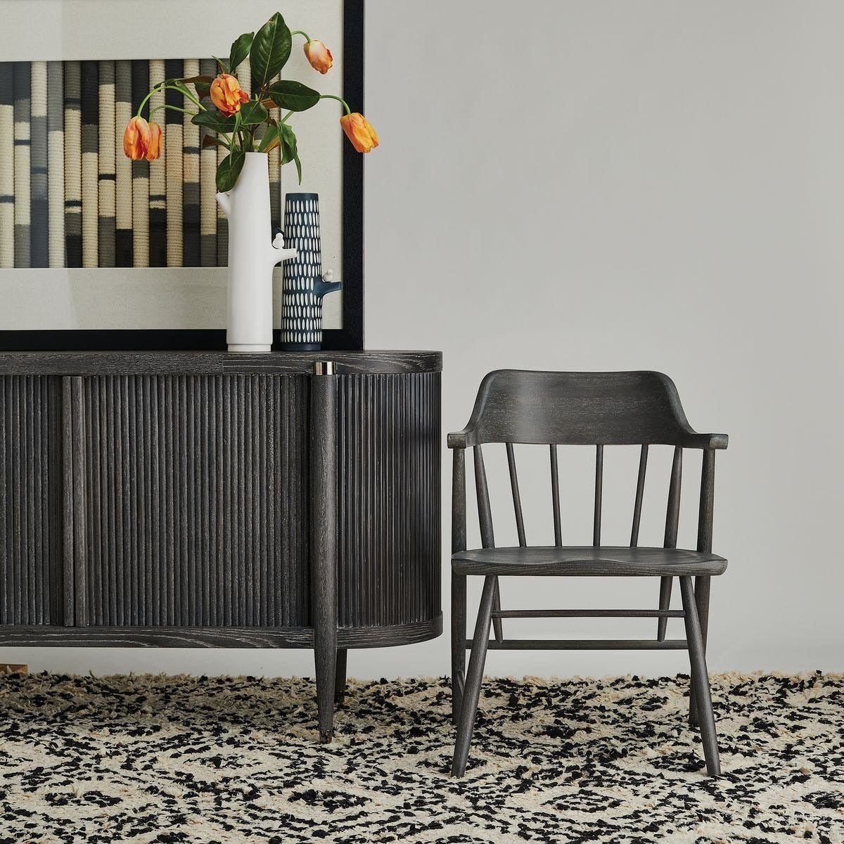 Uttermost Chieftain Chair in Ebony