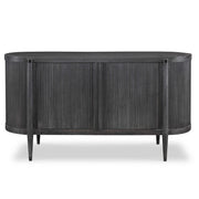 Tambour Cabinet - Black Ceruse