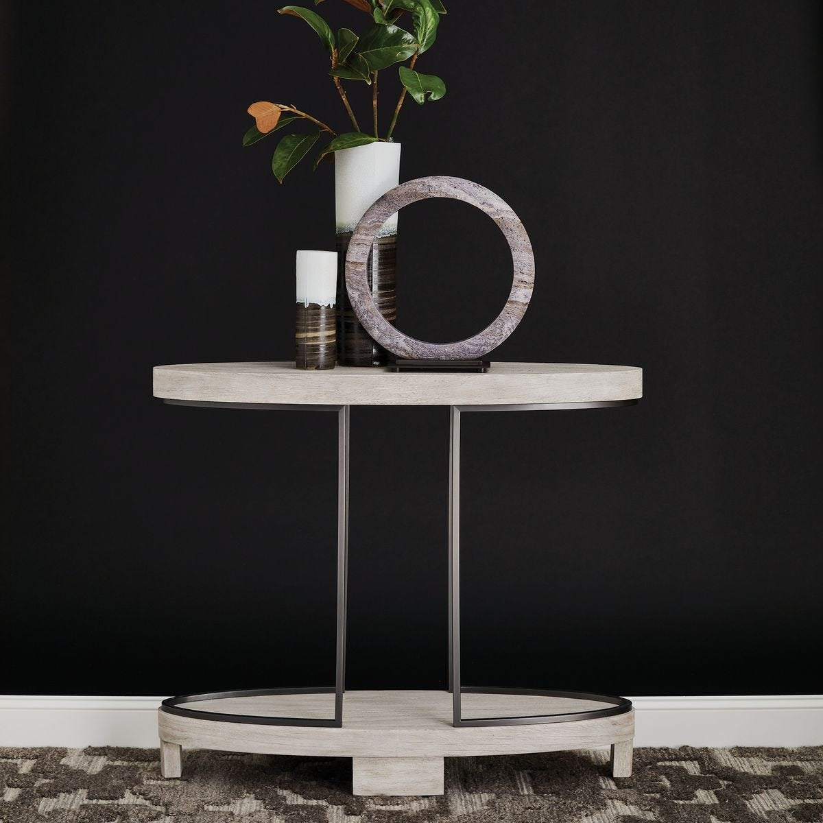 Uttermost Ovoid Console Table - Scrubbed Elm