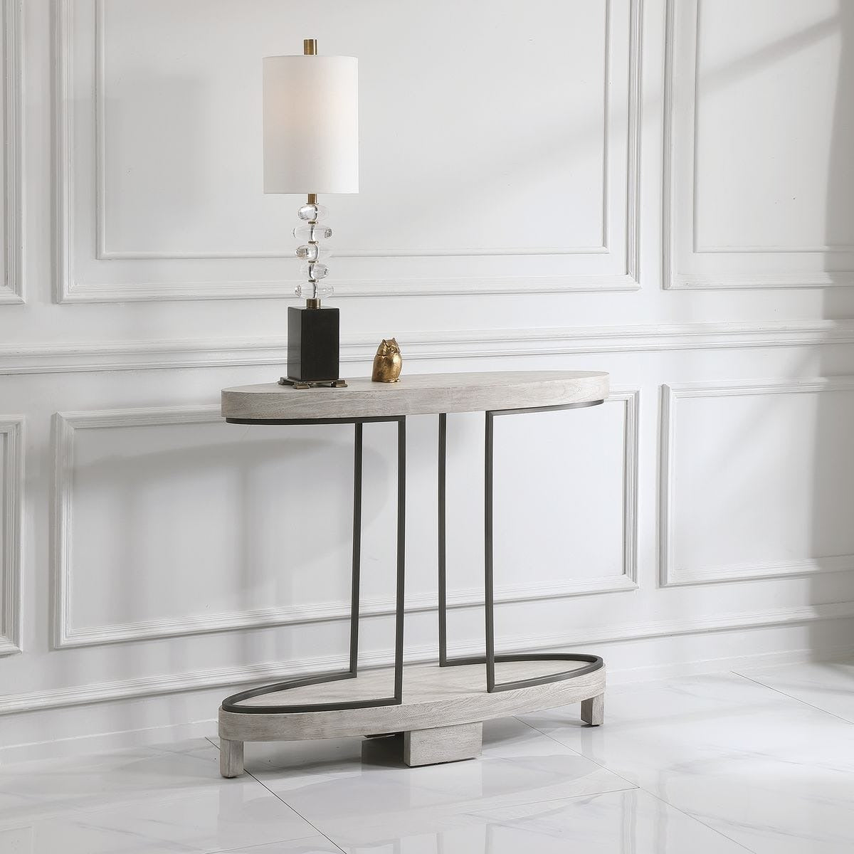 Uttermost Ovoid Console Table - Scrubbed Elm