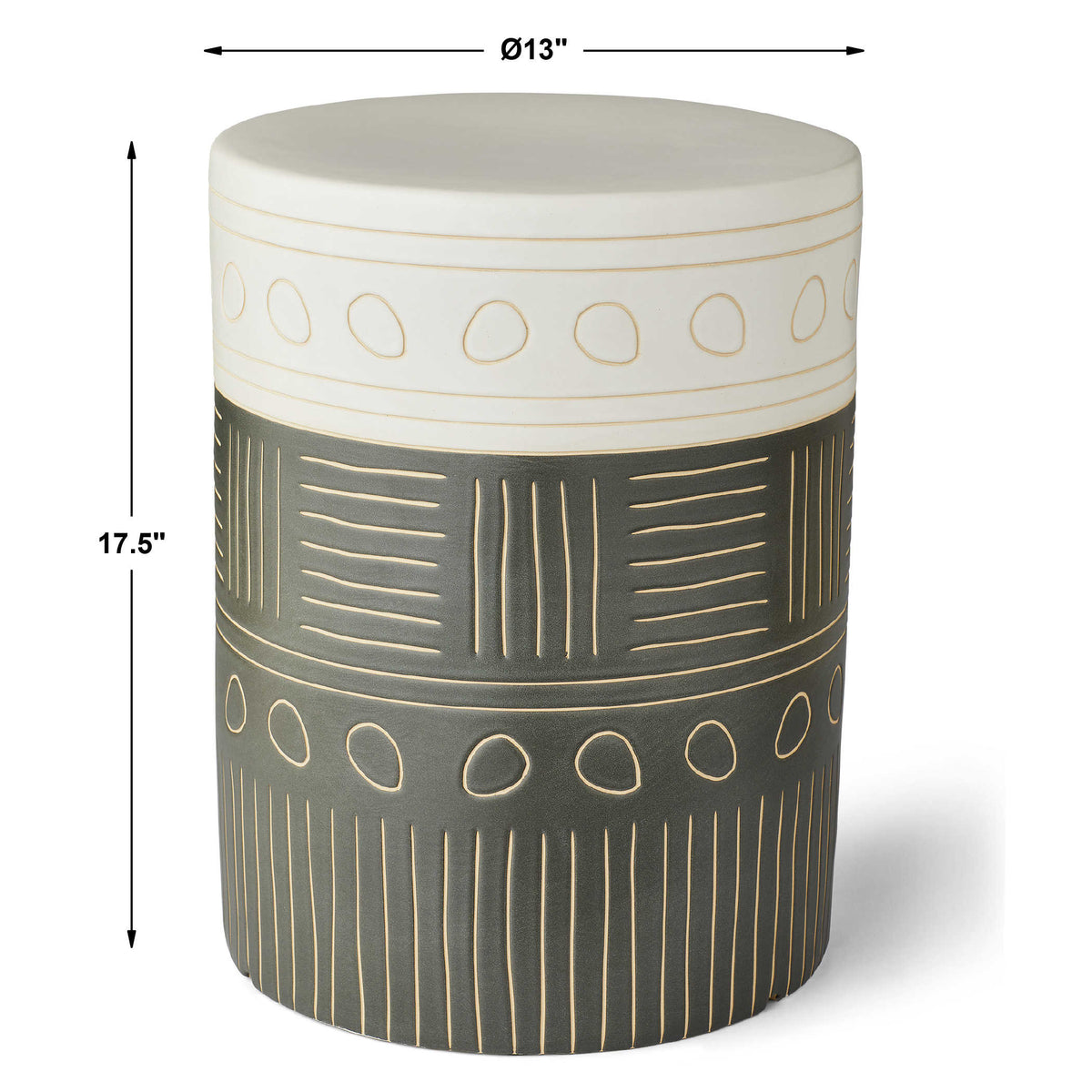 Uttermost Hieroglyphics Side Table
