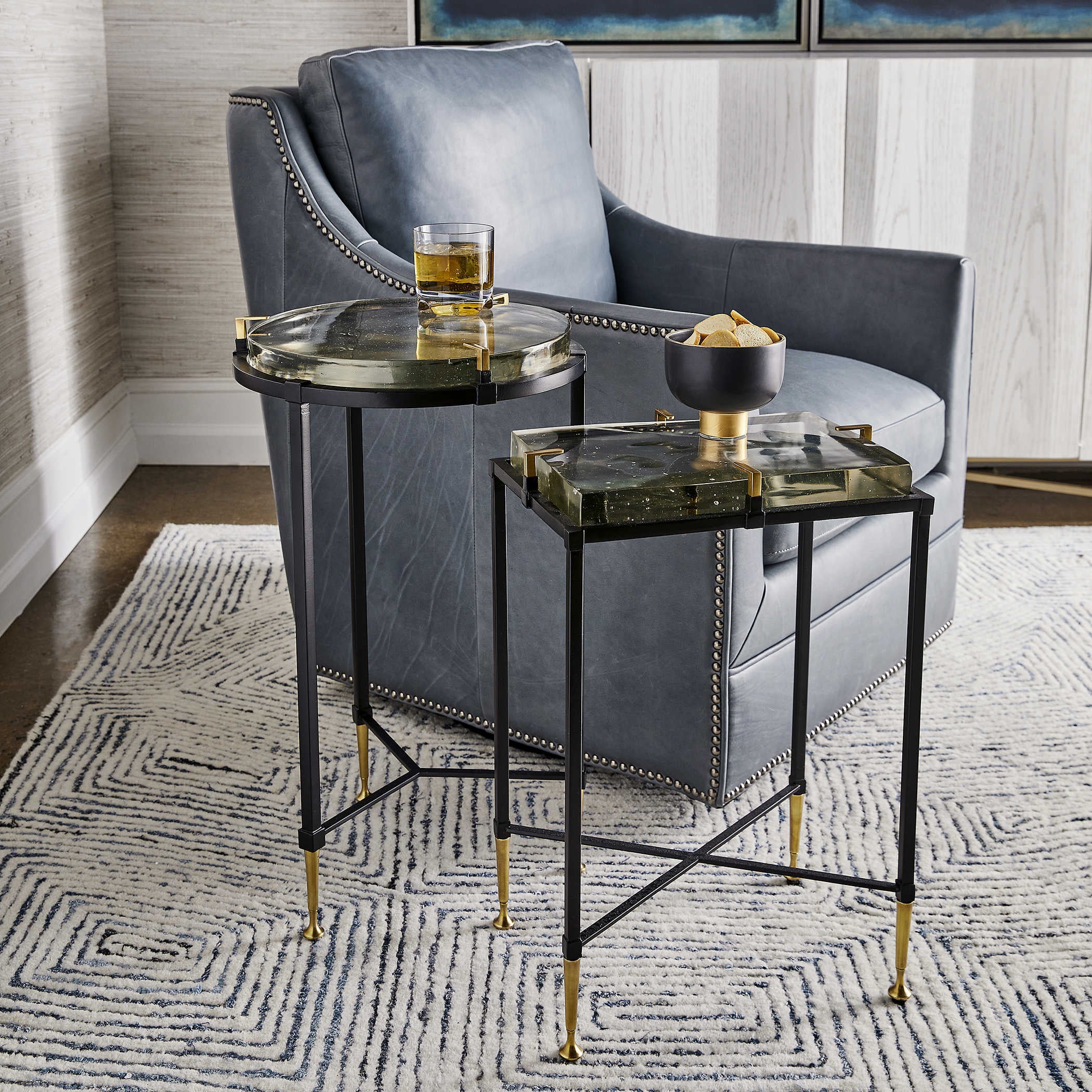Uttermost Ice Block Accent Table - Rectangular