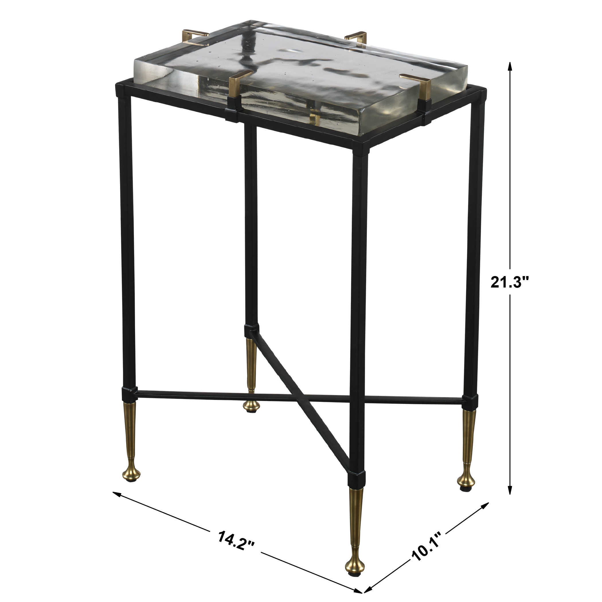Uttermost Ice Block Accent Table - Rectangular