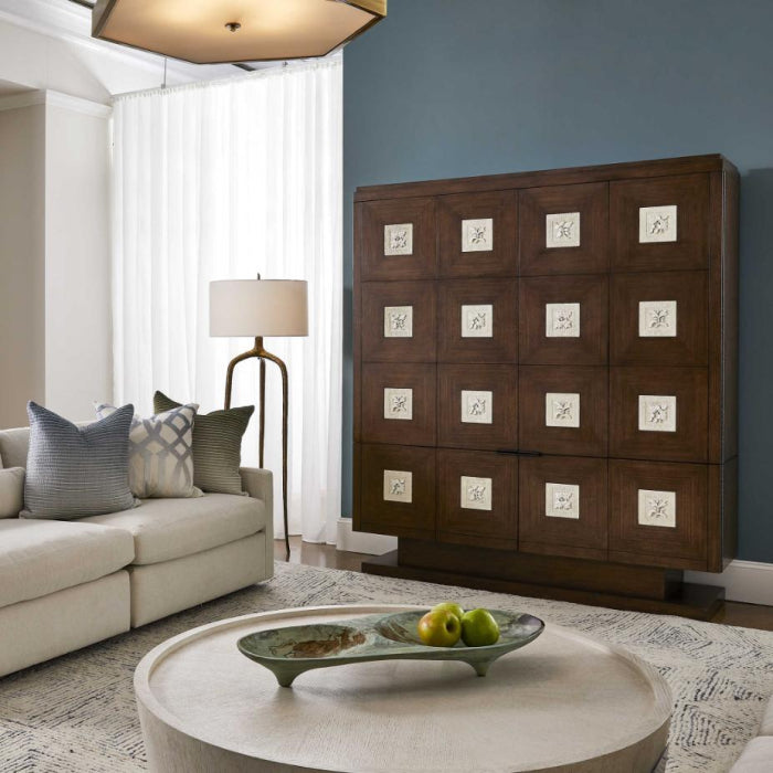Uttermost Botanical Large Wooden Cabinet
