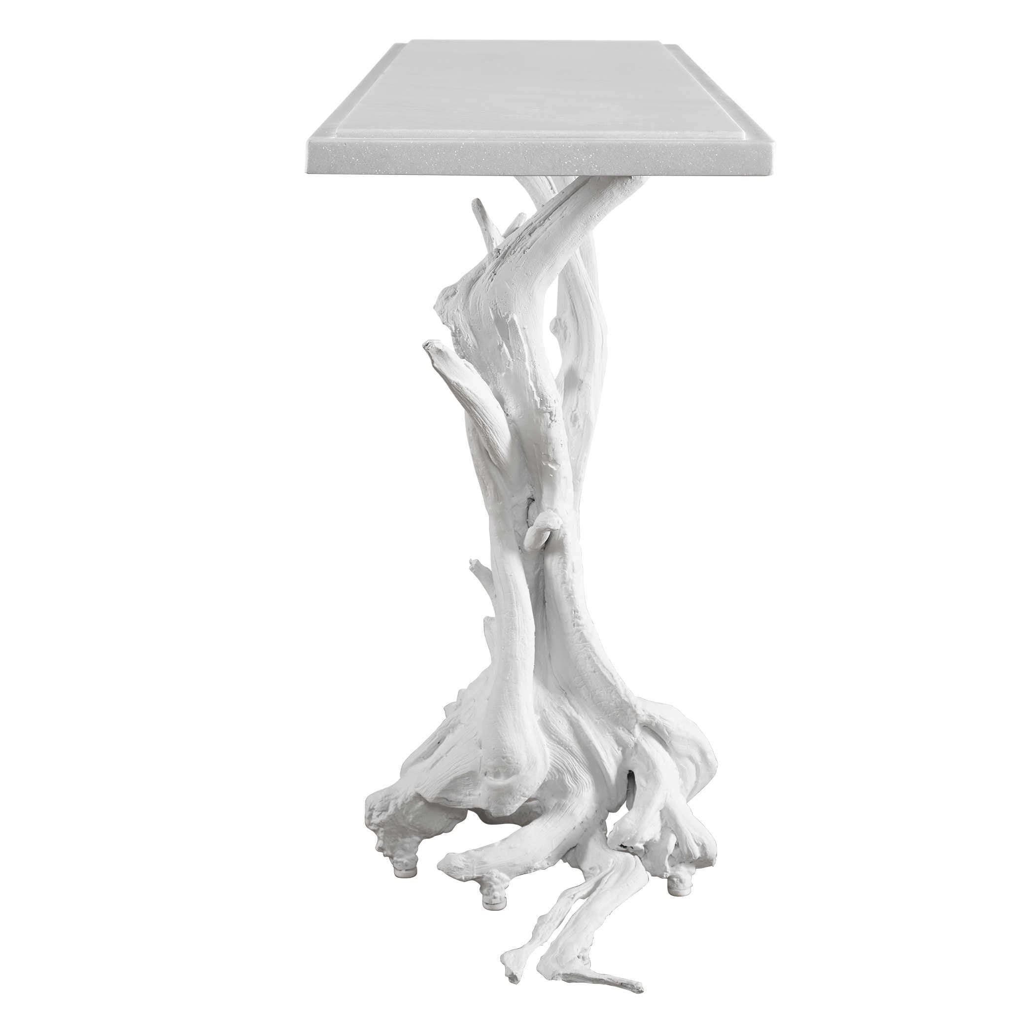 Uttermost Big Sur Console Table in Matte White