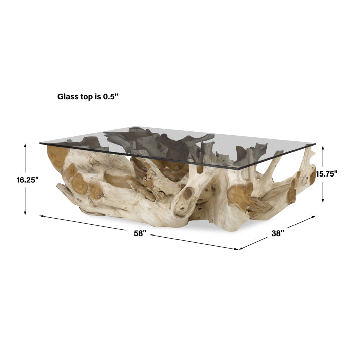 Uttermost Center Root Coffee Table - Rectangle