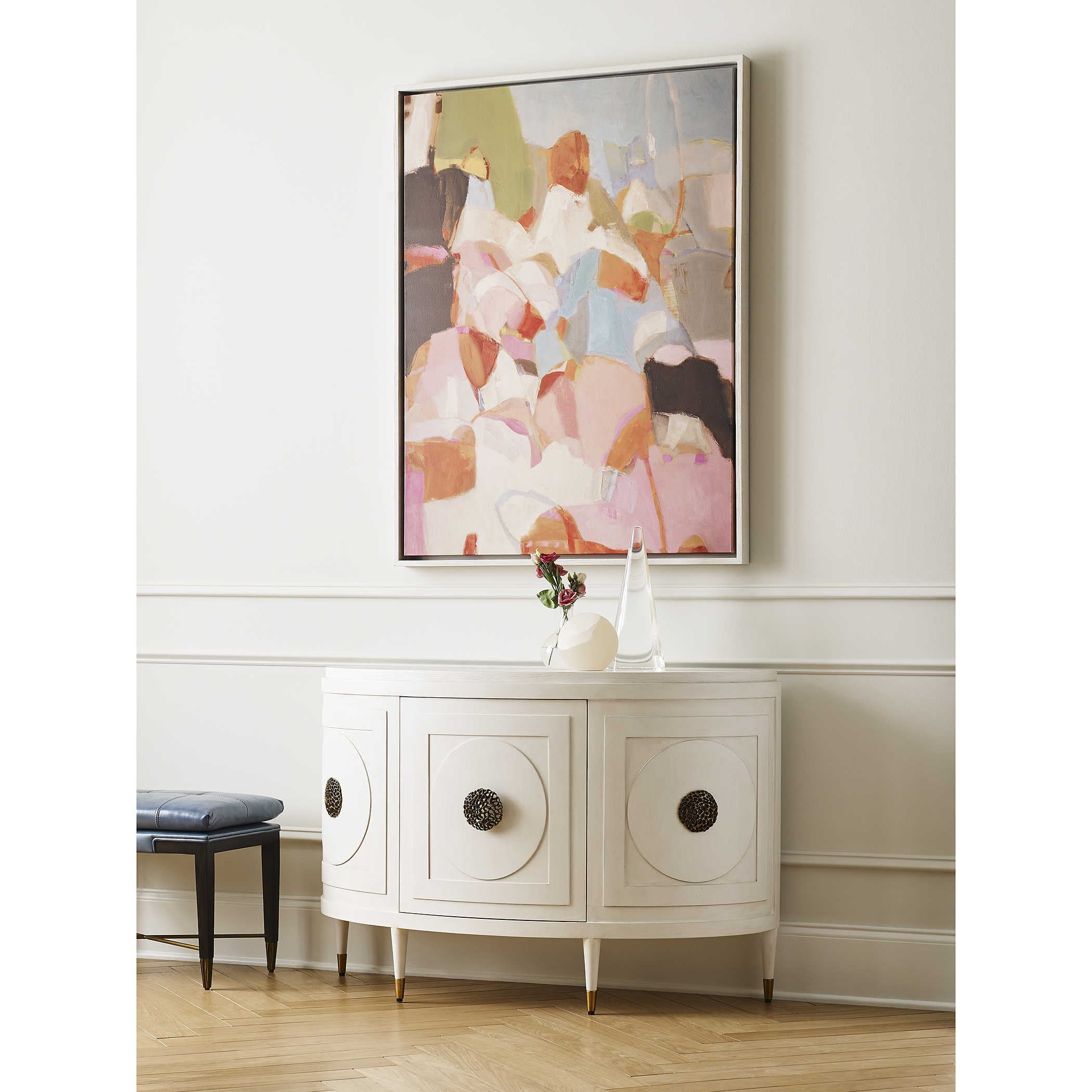 Uttermost Paris Console Cabinet in White