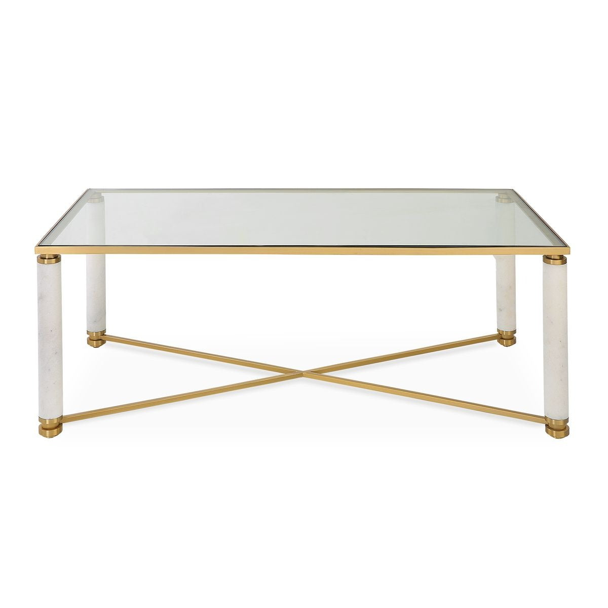 White Pillar Coffee Table