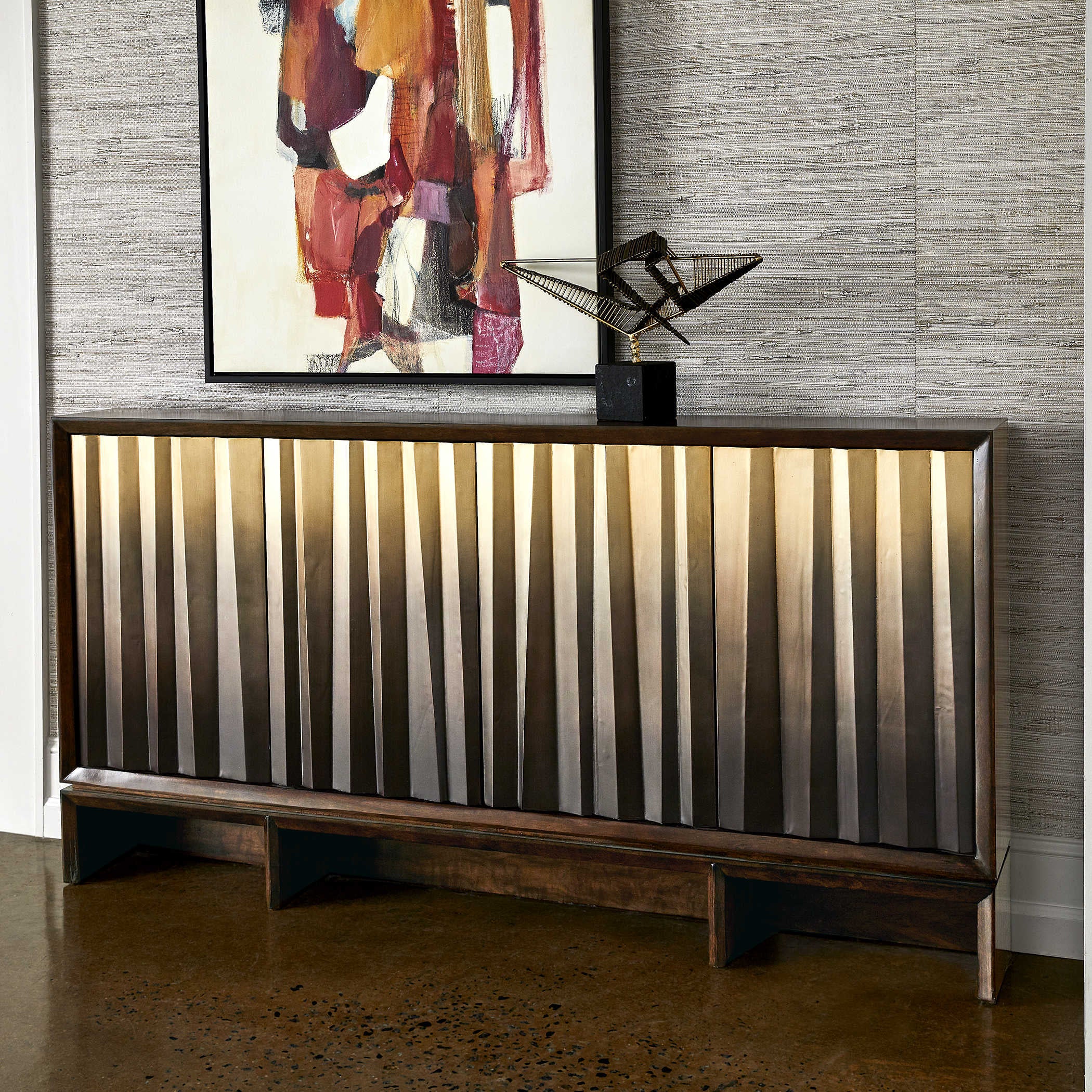 Uttermost Ombre Luster Console Table