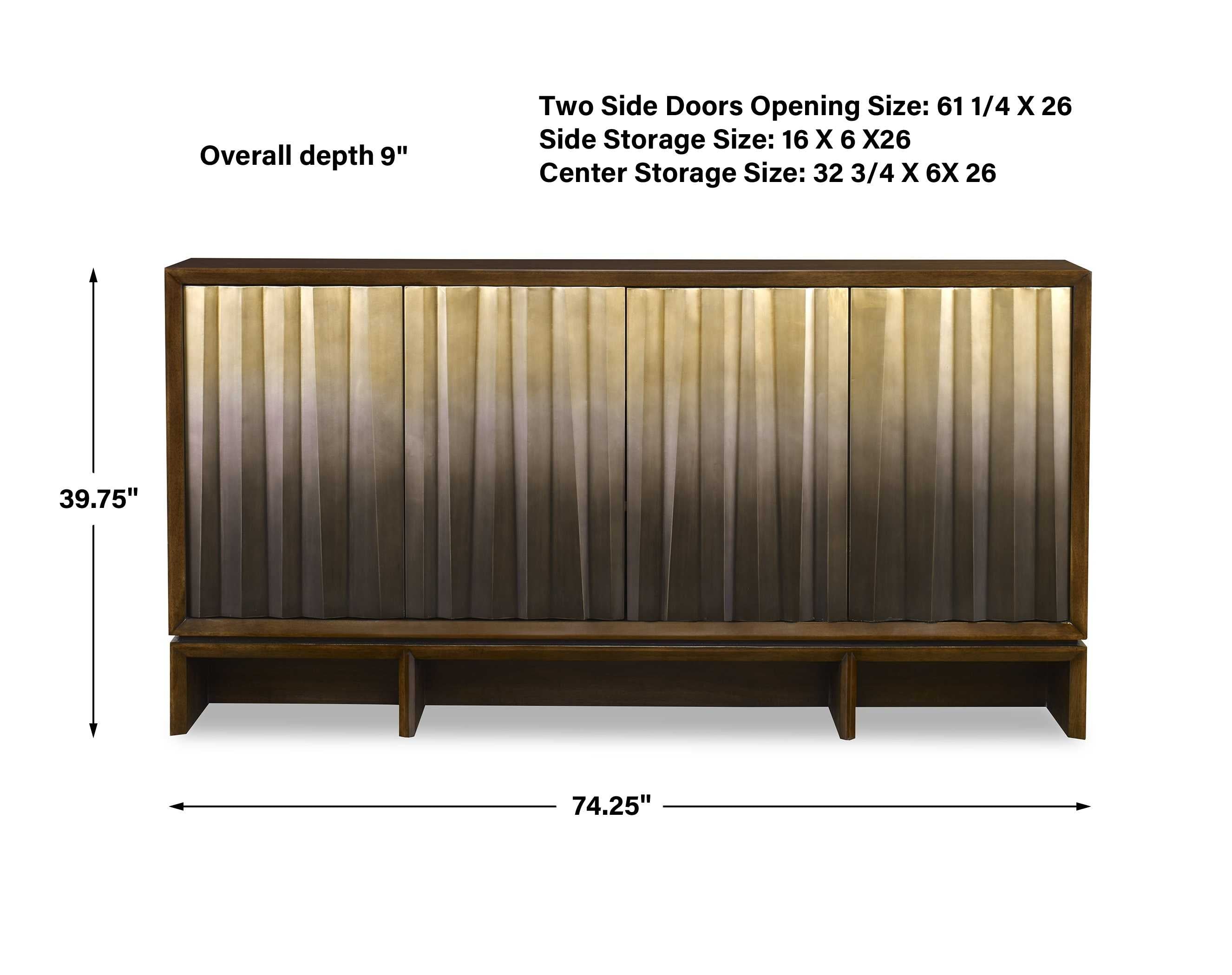 Uttermost Ombre Luster Console Table