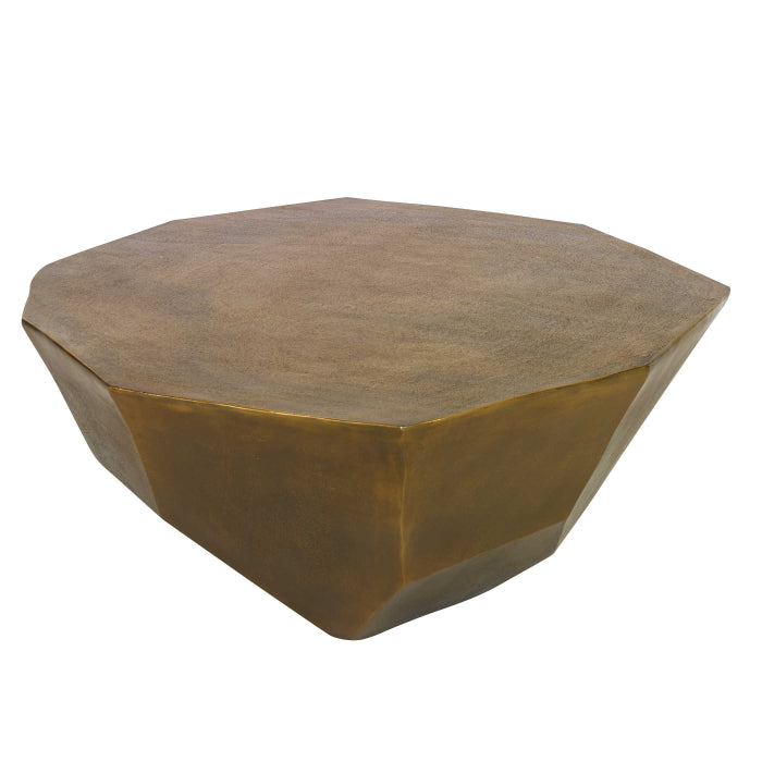 Uttermost Cathenna Coffee Table - Brass Large