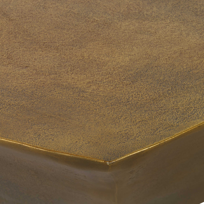Uttermost Cathenna Coffee Table - Brass Large