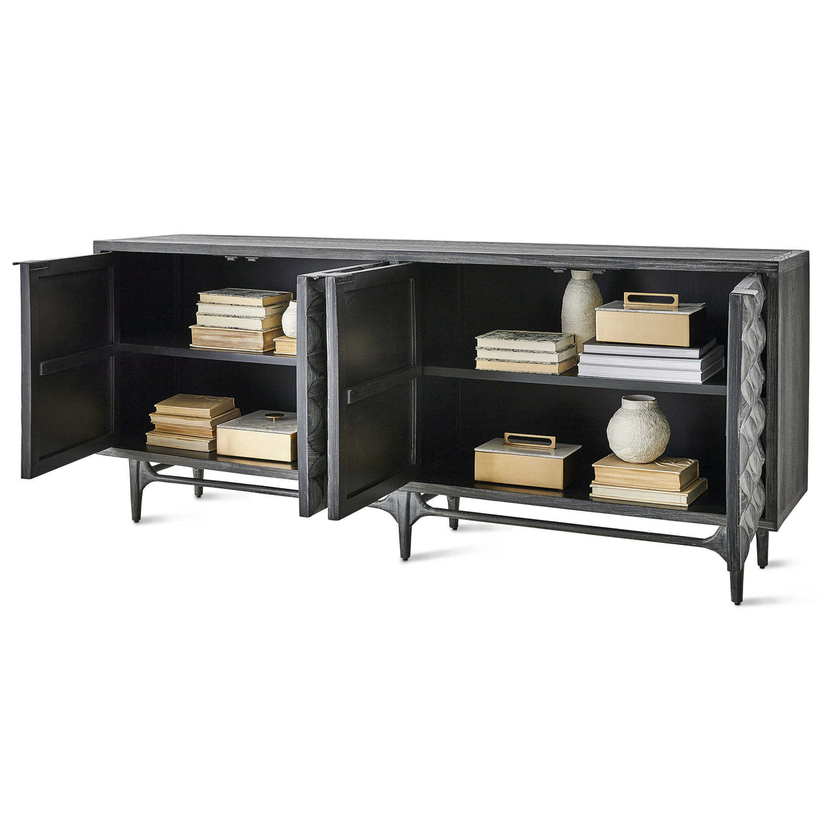 Uttermost Foursquare 4 Door Cabinet