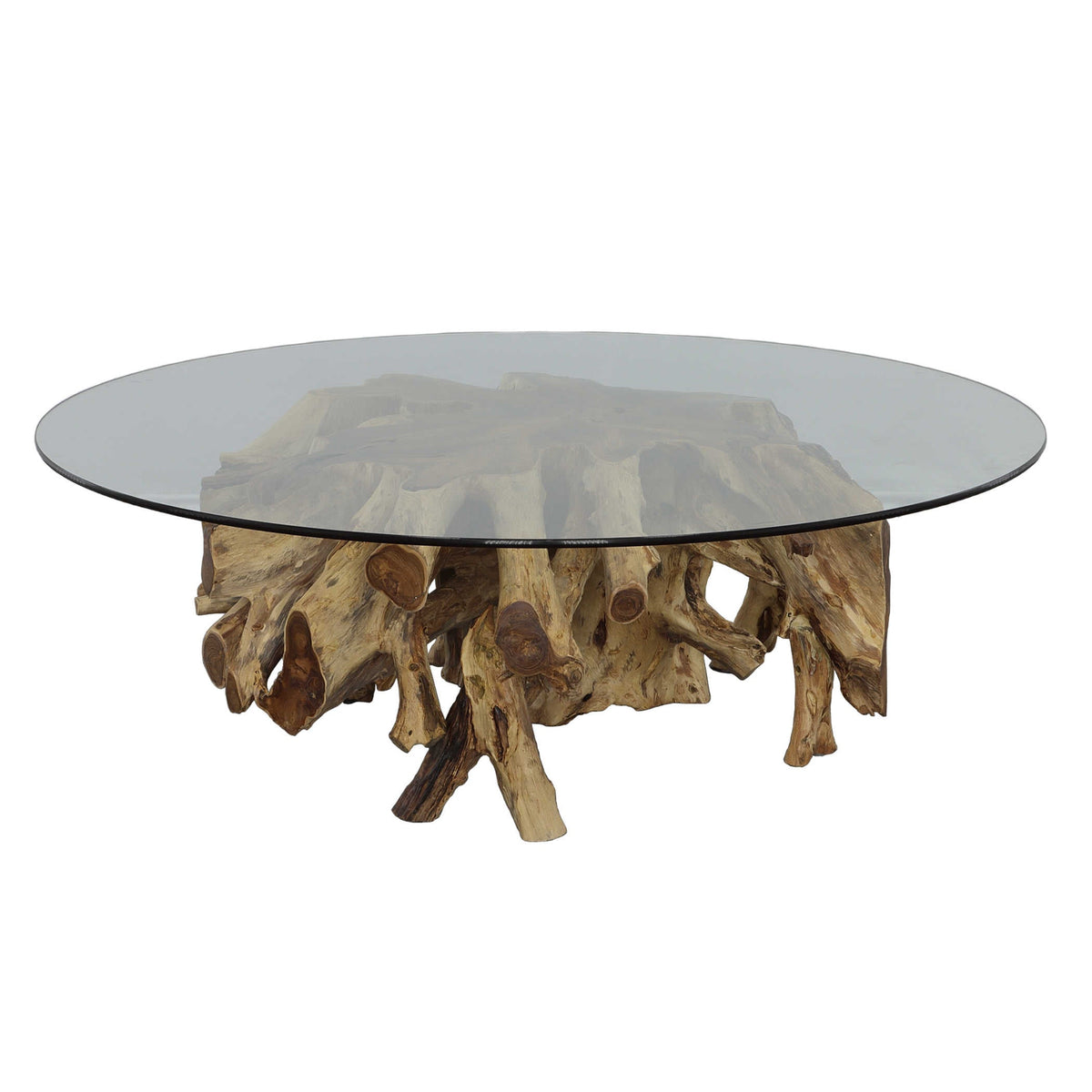 Center Root Coffee Table - Round, 56 Glass 2 CARTONS