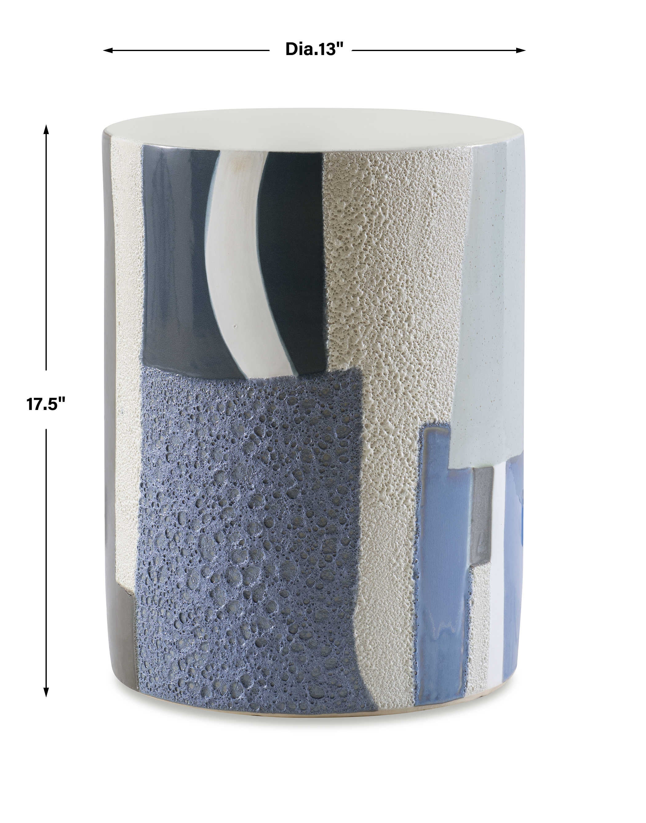 Uttermost Graph Side Table in Blue
