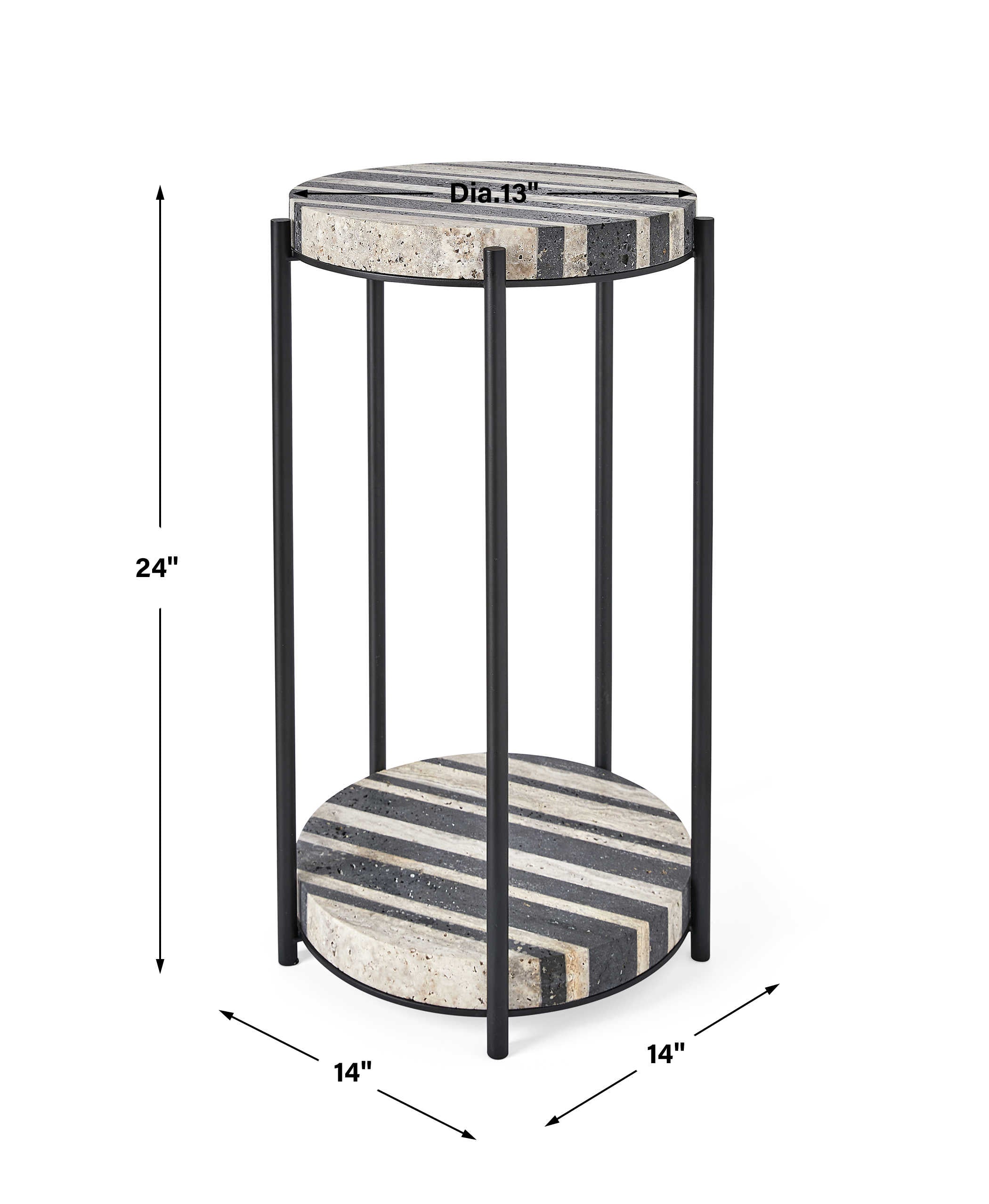 Uttermost Strie Accent Table