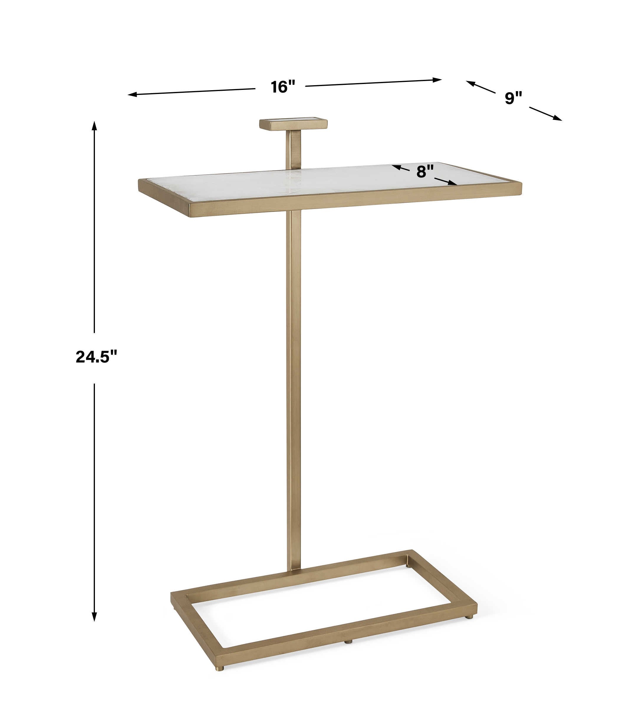 Uttermost Jewel Pull Up Accent Table - Rectangle