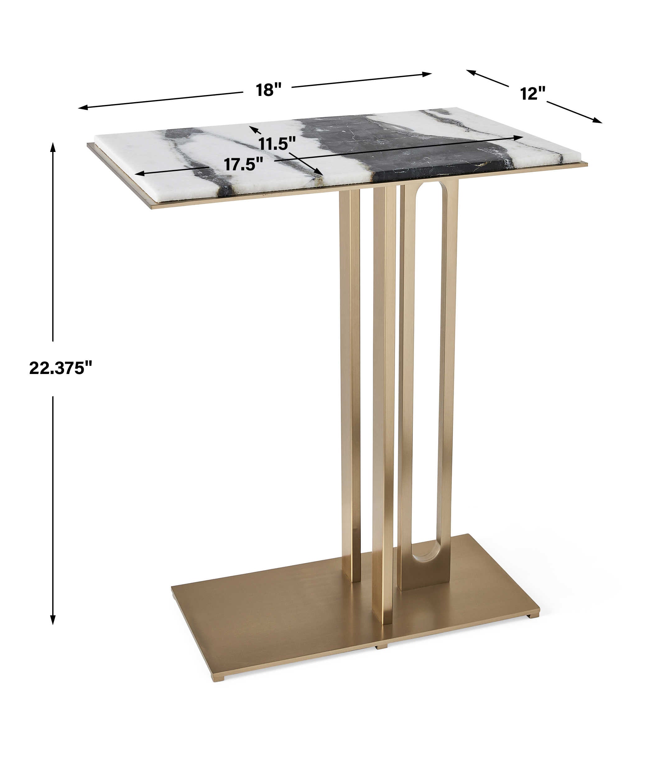Uttermost Cantilever Accent Table