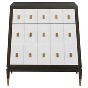 Pyramid Chest of Drawers in White
