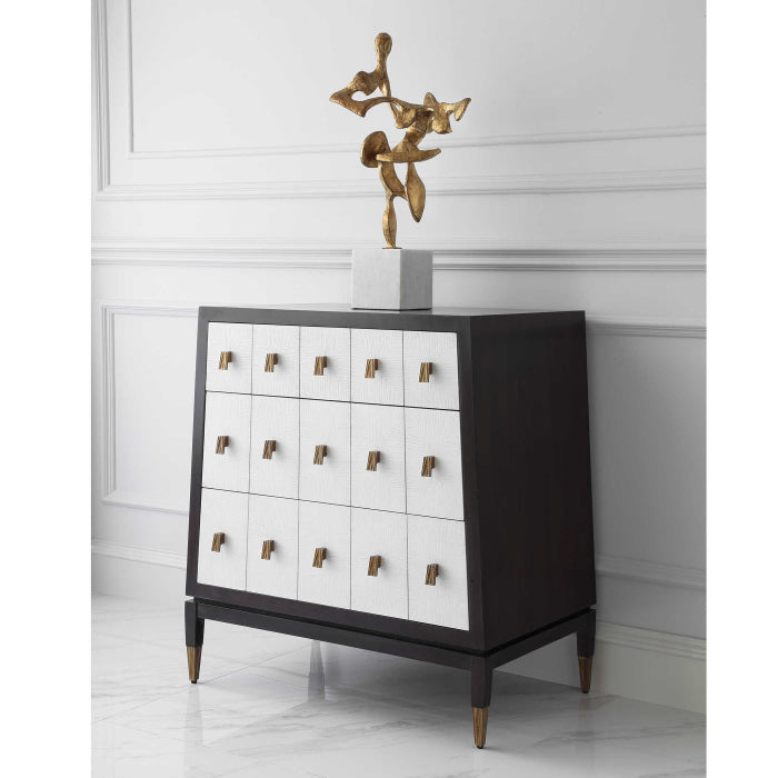 Uttermost Pyramid Chest of Drawers in White