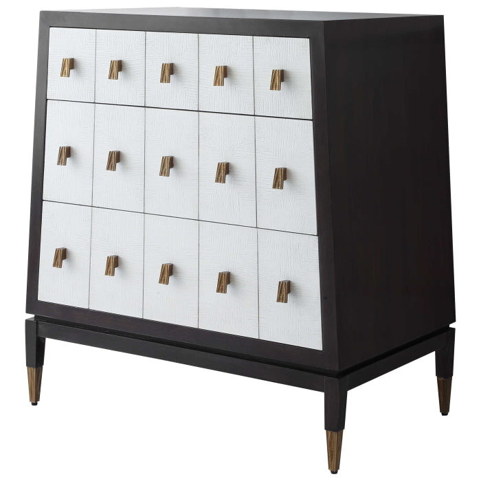 Uttermost Pyramid Chest of Drawers in White